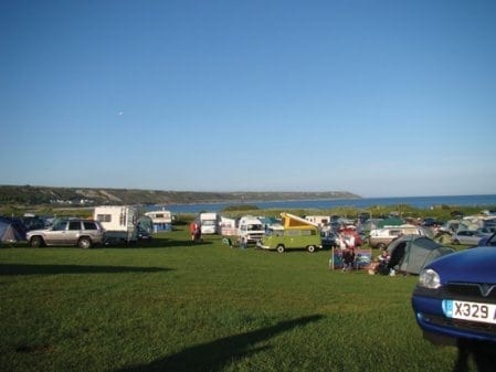 Camping on the Gower Peninsula, Wales