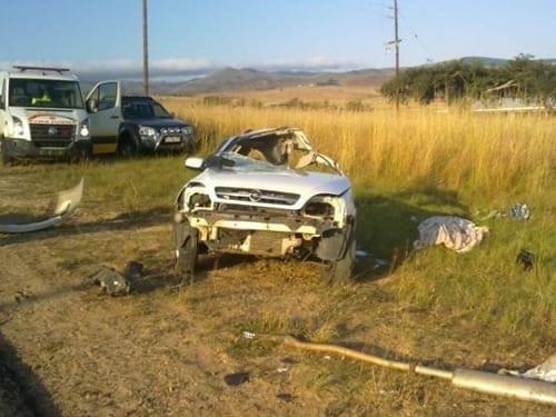 Bakkie Crash into Armoured Vehicle