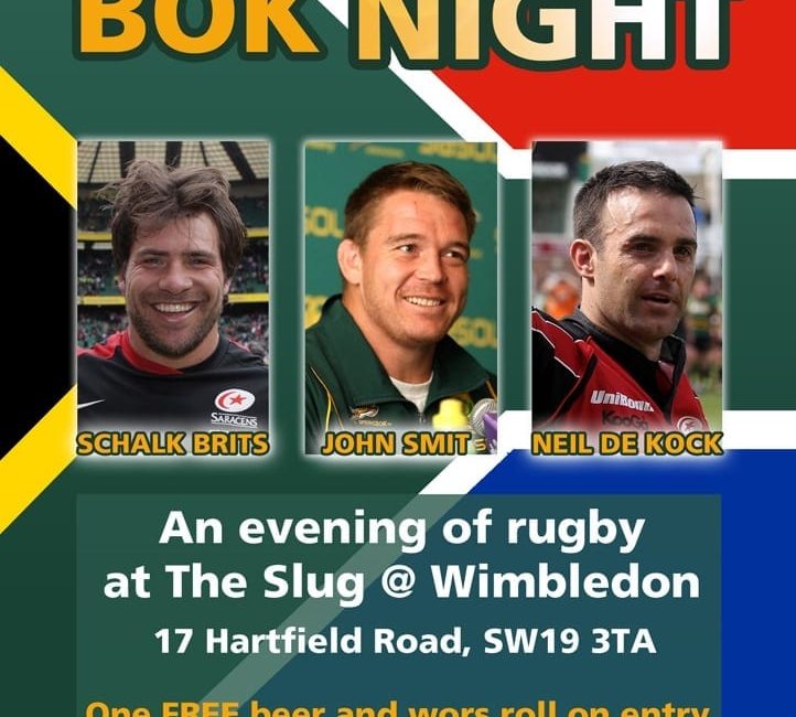 Bok Night with John Smit, Schalk Brits and Neil De Kock