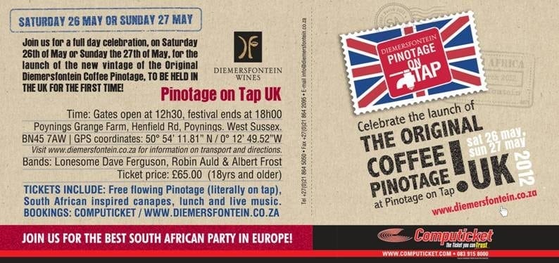 Pinotage on Tap by Diemersfontein