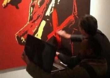 Zuma Painting Defaced at Goodman Gallery