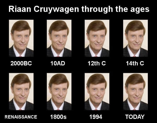 Dana Snyman groet Riaan Cruywagen
