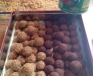 Milo Roasted Coconut Snowballs