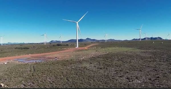 The first large scale wind farm in South Africa