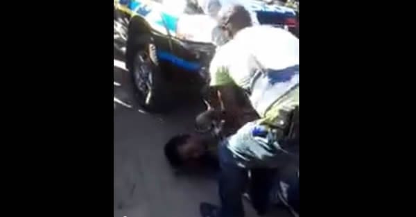 South African police Assaults 50 year old grandmother