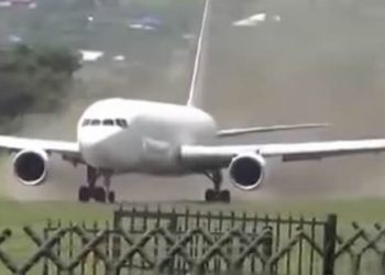 It must be a world record for shortest takeoff with a Boeing 767
