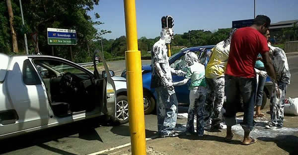 Car Accident Paint Bucket