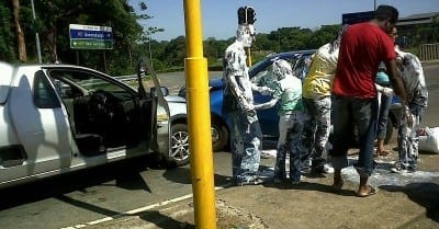 Car Accident Paint Bucket