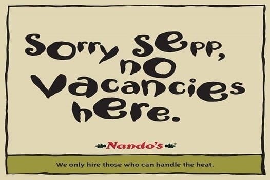 Blatter gets a grilling from Nandos