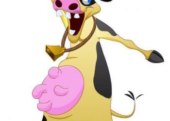 Boer en sy koei Grap