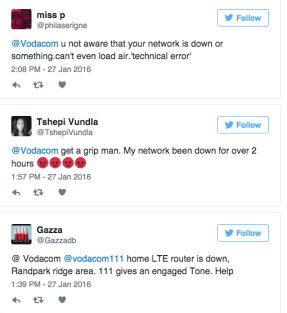 Vodacom outage