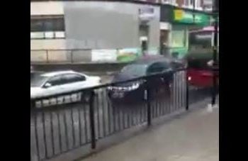INSTANT KARMA for impatient driver in London