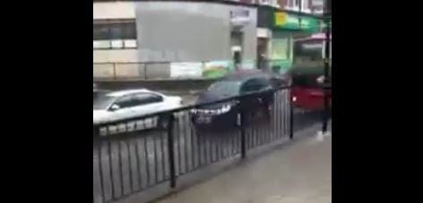 INSTANT KARMA for impatient driver in London