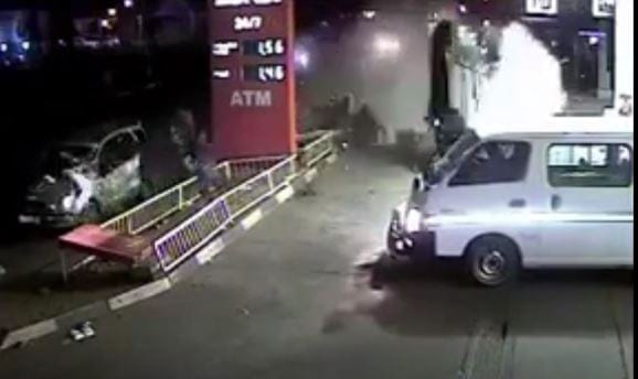 Wow! Scary accident caught on CCTV at petrol station