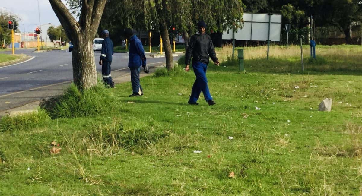 Waiting for a job on the roadside during lockdown