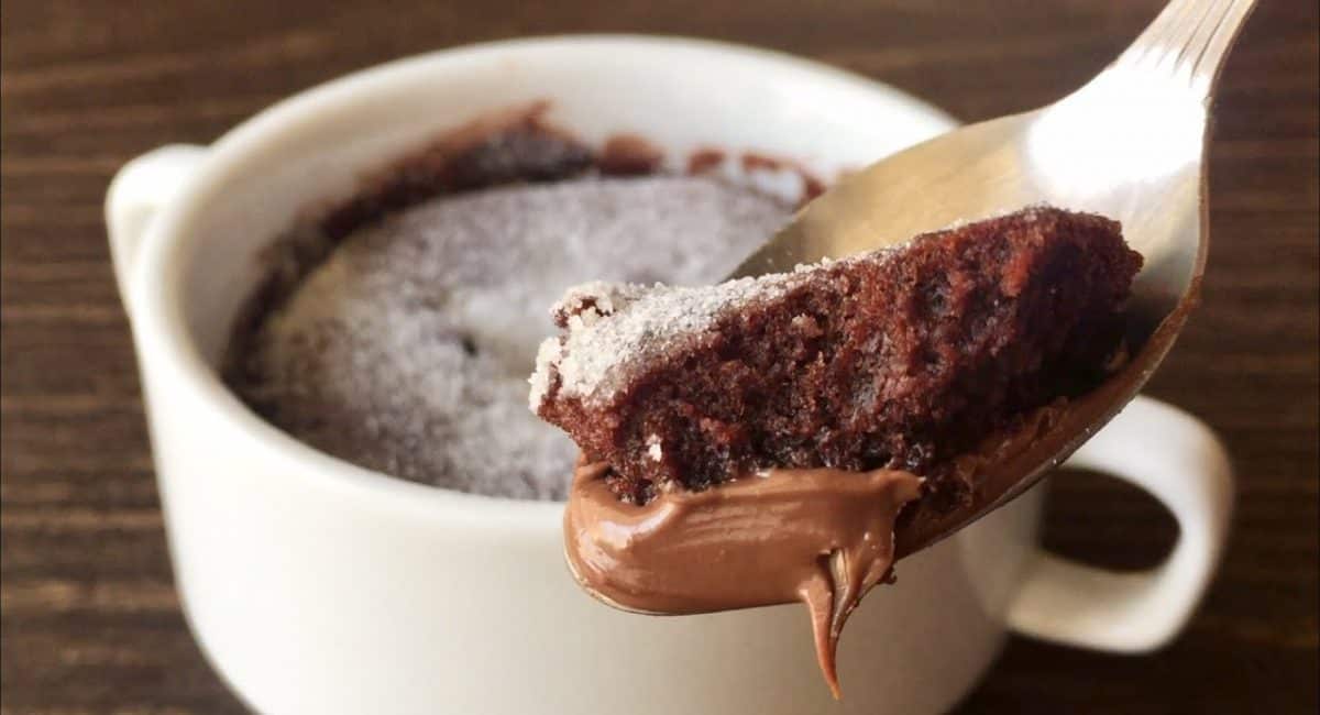 Chocolate microwave mug cake
