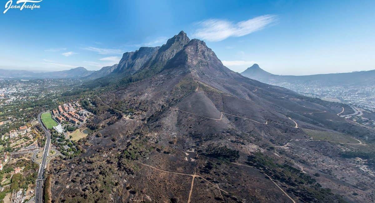 Table Mountain fire: Aerial pictures show devastation