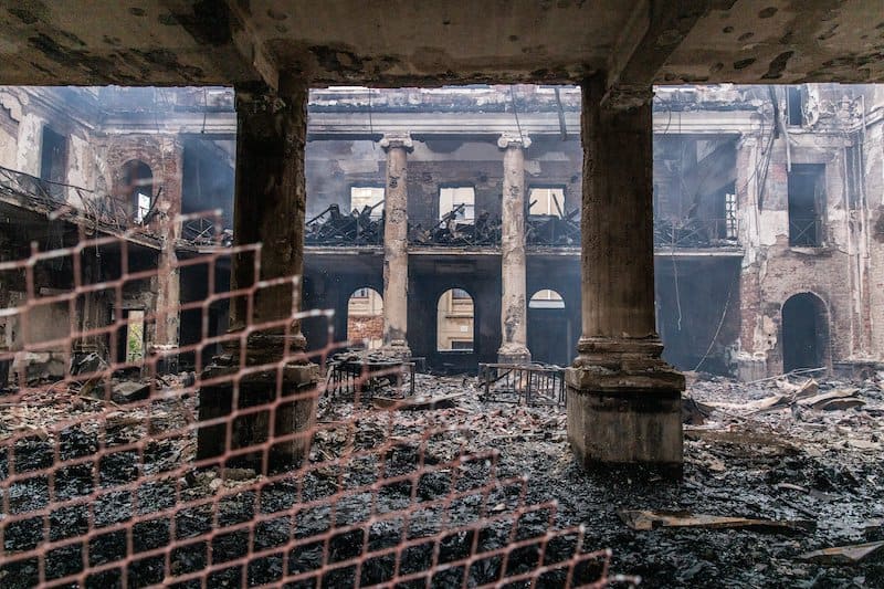 In photos: the grim aftermath of Cape Town’s fire