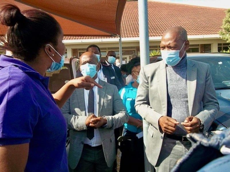 Community health workers confront Mkhize with memorandum of demands