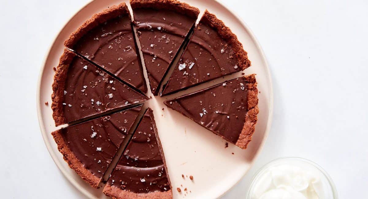 Salted chocolate tart