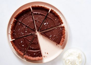 Salted chocolate tart