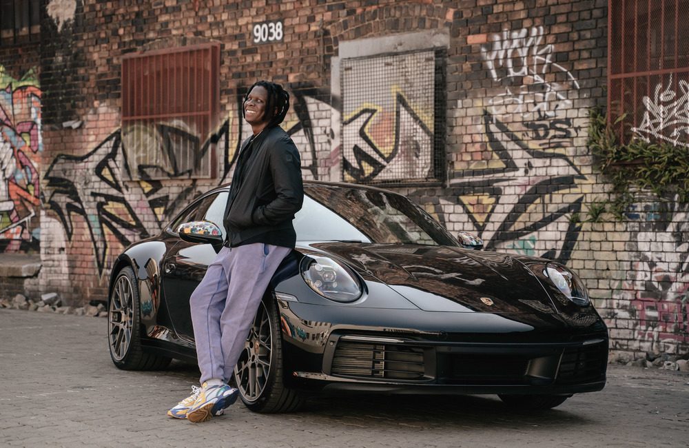 Artist Nelson Makamo transforms Porsche into one-of-a-kind canvas
